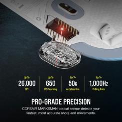 Мышка Corsair M75 RGB Wireless White Фото 7