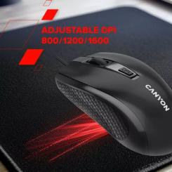 Мышка Canyon M-4 USB Black Фото 4