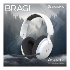 Наушники GamePro Asgard Bragi 7.1 RGB Tri-Mod White Фото 4