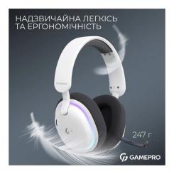 Наушники GamePro Asgard Bragi 7.1 RGB Tri-Mod White Фото 5
