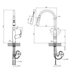 Смеситель Kroner Graz-GRP030-T Фото 9