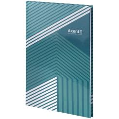 Книга записная Axent Lines А4, 96 аркушів, клітинка, зелена Фото 1