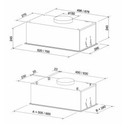 Вытяжка кухонная Eleyus NAVIS 1200 LED 52 BL Фото 11