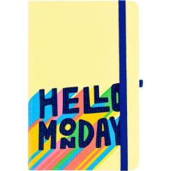 Книга записная Optima Monday А5 128 листов линия желтый Фото