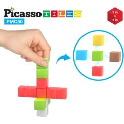 Конструктор Picasso магнітний Tiles Building Cubes 50 деталей Фото 2