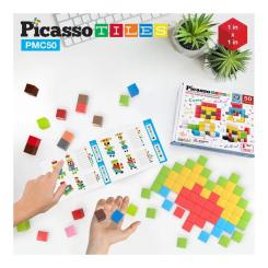 Конструктор Picasso магнітний Tiles Building Cubes 50 деталей Фото 3
