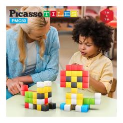Конструктор Picasso магнітний Tiles Building Cubes 50 деталей Фото 7