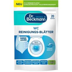 Средство для чистки унитаза Dr. Beckmann Magic Leaves Растворные салфетки Океанский бриз 20 Фото