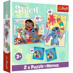 Пазл Trefl Lilo&Stitch Счастливые 2 in 1+memos Фото