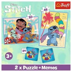 Пазл Trefl Lilo&Stitch Счастливые 2 in 1+memos Фото 4