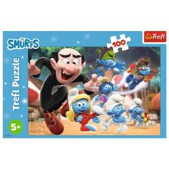 Пазл Trefl The Smurfs Уроки папы Смурфа 100 элементов Фото 2