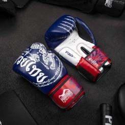 Боксерские перчатки Phantom Muay Thai Blue 10 унцій Фото 9
