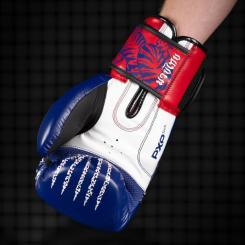 Боксерские перчатки Phantom Muay Thai Blue 10 унцій Фото 8