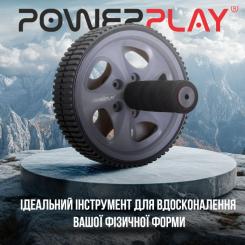 Ролик для пресса PowerPlay Exercise Wheel Сірий Фото 5