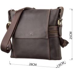 Сумка Shvigel Кожаная Коричневая Фото 3