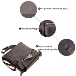 Сумка Shvigel Кожаная Коричневая Фото 4