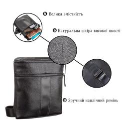 Сумка Shvigel Кожаная Черная Фото 3