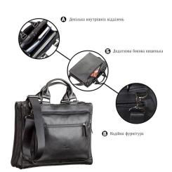 Сумка Shvigel Кожаная Черная Фото 3