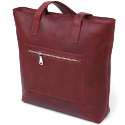 Сумка Shvigel Вінтажна шопер Бордова Фото 1