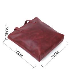 Сумка Shvigel Вінтажна шопер Бордова Фото 2