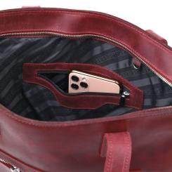 Сумка Shvigel Вінтажна шопер Бордова Фото 7