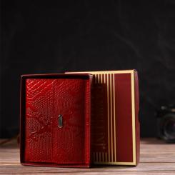 Кошелек Canpellini Из натуральной кожи Красный Фото 9