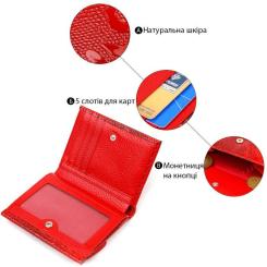 Кошелек Canpellini Из натуральной кожи Красный Фото 3