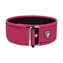Атлетический пояс RDX RX1 Weight Lifting Belt Pink XS Фото