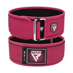 Атлетический пояс RDX RX1 Weight Lifting Belt Pink XS Фото 1