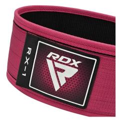 Атлетический пояс RDX RX1 Weight Lifting Belt Pink XS Фото 2
