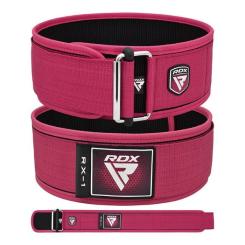 Атлетический пояс RDX RX1 Weight Lifting Belt Pink XS Фото 3