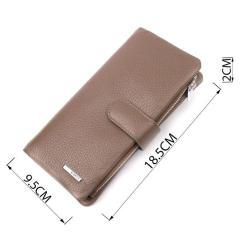 Портмоне Karya Из натуральной кожи Бежевое Фото 2