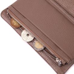 Портмоне Karya Из натуральной кожи Бежевое Фото 7