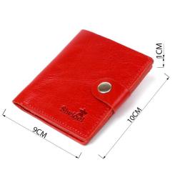 Портмоне Shvigel Кожаное Красное Фото 3