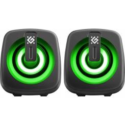 Акустическая система Defender J1 LED USB Black Фото 1