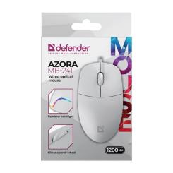 Мышка Defender Azora MB-241 LED USB White Фото 3