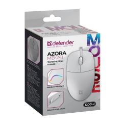 Мышка Defender Azora MB-241 LED USB White Фото 4
