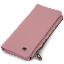 Кошелек ST Leather На кнопке Розовый Фото