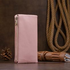 Кошелек ST Leather На кнопке Розовый Фото 8