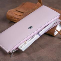Кошелек ST Leather Из кожи женский Лиловый Фото 9
