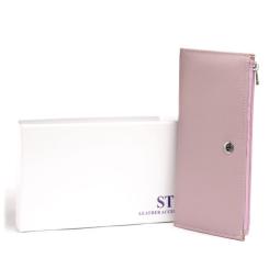Кошелек ST Leather Из кожи женский Лиловый Фото 7