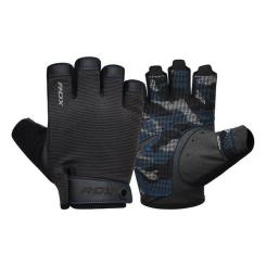 Перчатки для фитнеса RDX T2 Half Blue XL Фото