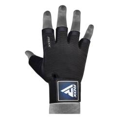 Перчатки для фитнеса RDX T2 Half Blue XL Фото 2