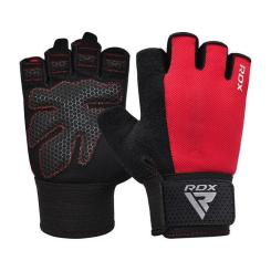 Перчатки для фитнеса RDX W1 Half Red S Фото