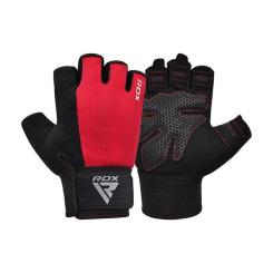 Перчатки для фитнеса RDX W1 Half Red S Фото 1