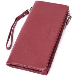 Кошелек ST Leather З натуральної шкіри Бордовий Фото