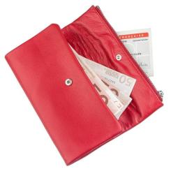 Кошелек ST Leather Кожаный Красный Фото 4