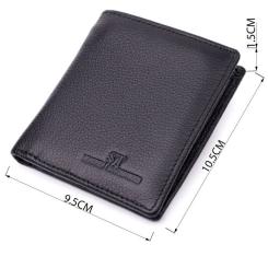 Кошелек ST Leather Из натуральной кожи Черный Фото 2
