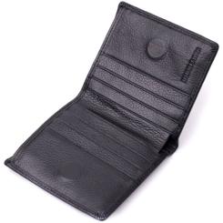 Кошелек ST Leather Из натуральной кожи Черный Фото 4