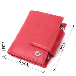 Кошелек ST Leather Из натуральной кожи Красный Фото 2